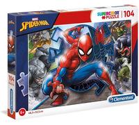 Clementoni Puzzle Marvel Spider-Man 104 pièces 6 ans+ Supercolor éducatif écologique 37,9x26,9 cm