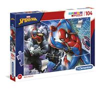 Clementoni - 27117 - Marvel - Supercolor - Spiderman - 104 Pièces - Puzzle du Dessin Animé - Jeu de Création et Logique pour Enfants à partir de 6 Ans et Plus