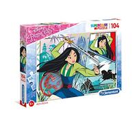 Clementoni - 27136 - Supercolor Puzzle - Disney Mulan - 104 pièces, Puzzle pour Enfants
