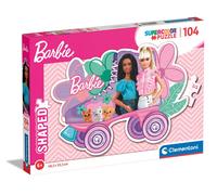 Clementoni 27164 Barbie Supercolor Shaped Barbie-104 Pieces-Jigsaw Puzzle for Ki