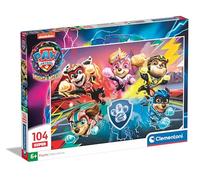 Clementoni Supercolor Paw Patrol The Mighty Movie - 104 pièces Enfants 6 Ans, Puzzle Dessins animés, fabriqué en Italie, 27236
