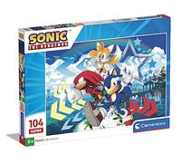 Clementoni - 27267 - Supercolor Puzzle - Sonic - 104 Pièces, Puzzle Enfants 6 Ans, Puzzle Dessin Animé - Fabriqué En Italie