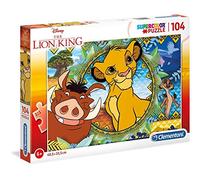 Clementoni - 27287 - Supercolor - Le Roi Lion - 104 Pièces - Puzzle du Film d'Animation - Jeu de Création et Logique pour Enfants à partir de 6 Ans et Plus