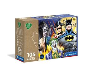 Clementoni - 27526 - Puzzle Play for Future - Batman - 104 pièces, Puzzle Enfants 6 Ans - Puzzle Enfant Clementoni, Puzzle Dessin animé - fabriqué en Italie