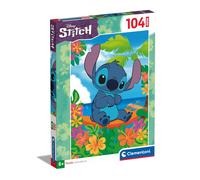 Clementoni - 27572 - Supercolor Puzzle - Super Disney Stitch - 104 Pieces Puzzl