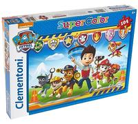 Clementoni - 27945 - Supercolor - Pat'Patrouille - 104 Pièces - Puzzle du Dessin Animé - Jeu de Création et Logique pour Enfants à partir de 6 Ans et Plus