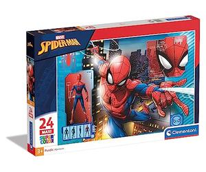Clementoni - 28507 - Supercolor Collection - Spider-Man - 24 Maxi pièces