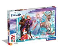 Clementoni - 28513 - Supercolor Puzzle - Disney La Reine des Neiges 2-24 Maxi pièces, Puzzle pour Enfants