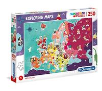 Clementoni - 29061 - Geo Maps Puzzle - Europe : Monuments et Célébrités - 250 pièces, Puzzle pour Enfants