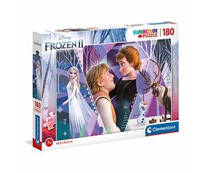 Clementoni - 29309 - Supercolor - Disney - La Reine des Neiges 2-180 Pièces - Puzzle du Film d'Animation - Jeu de Création et Logique pour Enfants à partir de 7 Ans et Plus -