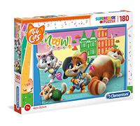 Clementoni - 29763 - Supercolor Puzzle - 44 Cats - 180 pièces - Puzzle Enfant - fabriqué en Italie, 7 Ans et Plus