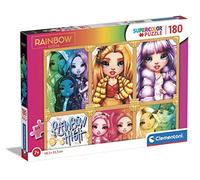 Clementoni - 29777 - Supercolor Puzzle Rainbow High - 180 Pièces, Puzzle Enfants 7 Ans - Puzzle Enfant Clementoni, Puzzle Dessin Animé - Fabriqué en Italie