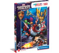 Clementoni - 29783 - Supercolor Puzzle - Marvel Guardians of The Galaxy - Puzzle 180 pièces à partir de 7 ans, Puzzle coloré pour enfants avec une luminosité spéciale, Jeu d'adresse pour enfants