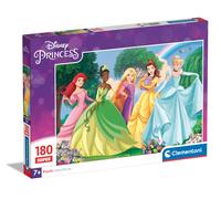 Clementoni Puzzle Super Princess 180 Pièces - Supercolor, Puzzle pour Enfants, Disney, Fabriqué en Italie, 29787