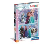 Clementoni Puzzle enfant Frozen (Walt Disney) 2x20 pièces – Fabriqué en Italie 24825