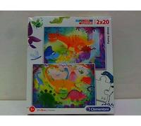 Clementoni 2X20Pcs.Puzzle Funny Dinos 24755 X6