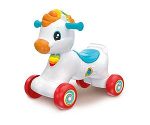 Clementoni 3 In 1 Tito The Little Horse Ride On Blanc Enfants