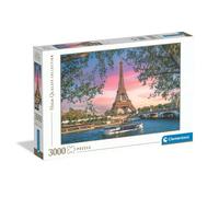 Clementoni - Puzzle 3000 Pièces Iron Lady in Pink - 14 Ans et + - Jeu de société Grand Format, Ville Iconique Artistique - Idée Cadeau