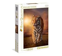 Clementoni - 31806 - Puzzle - 1500 Pièces - Tigre - Jeu de Création et Logique pour Enfants - à Partir de 14 Ans et plus - Collection - Animals