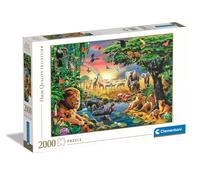 Clementoni 32081 Jigsaw Collection-The African Gathering 2000 Pieces-Puzzle for