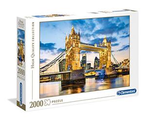 Clementoni - 32563 - Puzzle - 2000 Pièces - Tower Bridge, Londres Jeu de Création et Logique pour Enfants - à Partir de 14 Ans et Plus - Collection