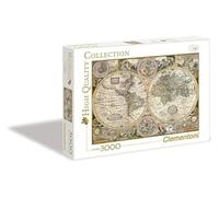 Clementoni Old Map Jeu de puzzle 3000 pièce(s) Cartes