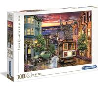 Clementoni 33547 San Francisco - Puzzle 3000 pièces à partir de 9 ans, puzzle coloré pour adultes aux couleurs vives, jeu d'adresse pour toute la famille, belle idée de cadeau