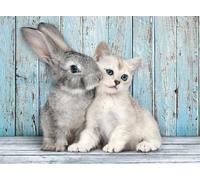Clementoni 35004 - 500 T Collection Haute Qualité - Chat & Lapin