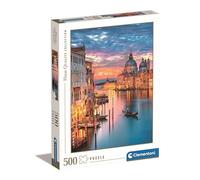 Clementoni - 35056 - Puzzle - 1000 Pièces - Lumineux Canal de Venise - Jeu de Création et Logique pour Enfants - à Partir de 14 Ans et plus - Collection