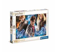 Clementoni - 35082 - Harry Potter - Jeu de Création et Logique pour Enfants - à Partir de 10 Ans et Plus - Puzzle de la Saga - - 500 Pièces - Harry et Ses Amis