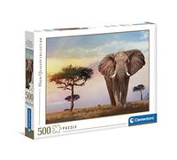 Clementoni - 35096 - Jeu de Création et Logique pour Enfants - à Partir de 10 Ans et Plus - Puzzle Collection - - 500 Pièces - Couché de Soleil Africain
