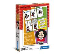 Clementoni - 35105 - Puzzle Mafalda - Puzzle Adulte 500 pièces, Puzzle Dessin animé, Comic Strip Mafalda - fabriqué en Italie, Puzzle Adulte Clementoni