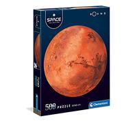 Clementoni - 35107 - Jeu de Création et Logique pour Enfants - à Partir de 10 Ans et Plus - Round - Puzzle Space Collection de Haute Qualité - - 500 Pièces - Mars