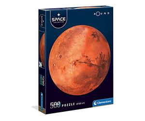 Clementoni - 35107 - Jeu de Création et Logique pour Enfants - à Partir de 10 Ans et Plus - Round - Puzzle Space Collection de Haute Qualité - - 500 Pièces - Mars