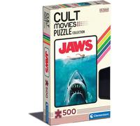Clementoni Tiburon 500pzs Does Not Apply Italy Movies Jaws 500 pièces, fabriqué en Italie, Film culte, Puzzle Adulte, 35111, Multicolore, Medium