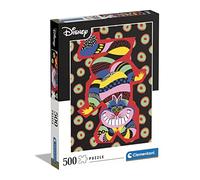 Clementoni - 35123 Collection Puzzle Disney The Cheshire Cat - Puzzle Adulte 500 pièces - fabriqué en Italie, Puzzle Adulte Clementoni, Puzzle Alice au Pays des Merveilles