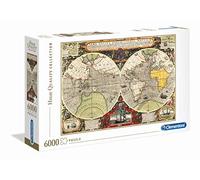Clementoni - 36526 Collection - Old Map - 6000 pièces, Puzzle pour Adulte