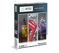 Clementoni - 39306 - Puzzle Triptyques - London - 3 X 500 Pièces