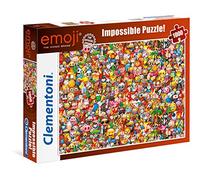 Clementoni - 39388 - Emoji, The Iconic Brand - Jeu de Création et Logique pour Enfants - à Partir de 14 Ans et Plus - Puzzle Impossible - 1000 Pièces