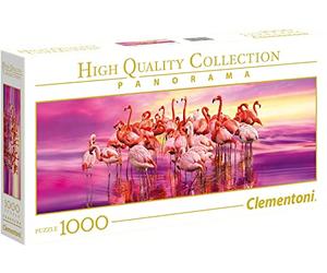 Clementoni - 39427 - Puzzle - 1000 Pièces - Danse des Flamants Roses - Jeu de Création et Logique pour Enfants - à Partir de 14 Ans et plus - Collection - Panorama