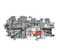 Clementoni Puzzle 39440 – Bicyclette à Amsterdam, 1000 pièces – Panorama, dès 14 ans
