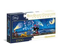 Clementoni - 39449 - Disney - Puzzle - 1000 Pièces - Mickey et Minnie - Jeu de Création et Logique pour Enfants - à Partir de 14 Ans et Plus - Collection - Panorama