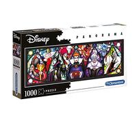 Clementoni Puzzle 39516 Disney 1000 pièces Panorama - Vilains - À partir de 14 ans