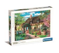 Clementoni - 39520 - Puzzle - 1000 Pièces - Cottage Ancien Fleuri - Jeu de Création et Logique pour Enfants - à Partir de 14 Ans et Plus - Collection