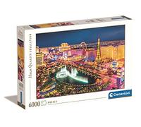 Puzzle 6000 pièces - Clementoni - Las Vegas - Images captivantes - Matériau résistant