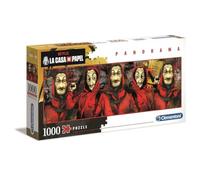 Clementoni - 39545 - Puzzle panoramique - La CASA de Papel/Money Heist - 1000 pièces - Puzzle Netflix - Puzzle Adulte - fabriqué en Italie