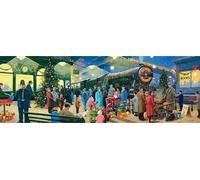 Clementoni - 39577 - Christmas Collection - Puzzle Panorama Christmas Santa - Puzzle Adulte 1000 pièces, Puzzle Noel, Puzzle panoramique - fabriqué en Italie, Puzzle Adulte Clementoni