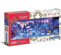 Clementoni - 39582 - Christmas Collection - Puzzle Panorama Christmas Dream - Puzzle Adulte 1000 pièces, Puzzle Noel, Puzzle panoramique - fabriqué en Italie, Puzzle Adulte Clementoni