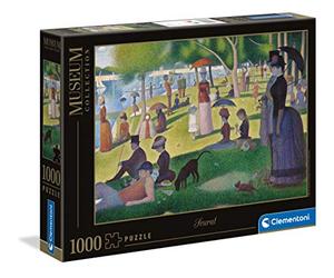 Clementoni - 39613 - Jeu de Création et Logique pour Enfants - à Partir de 14 Ans et Plus - Puzzle Museum Collection de Haute Qualité - 1000 Pièces - Un Dimanche sur la Grande Jatte - Seurat