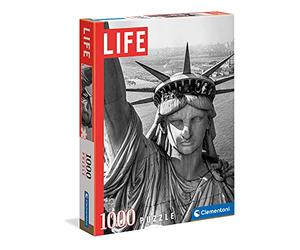 Clementoni - 39635 - Jeu de Création et Logique pour Enfants - à Partir de 14 Ans et Plus - Puzzle Life Magazine Collection - Photos Vintage - - La Statue de la Liberté